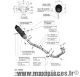 Ligne d'échappement Leovince SBK LV One carbone pour moto Yamaha MT03