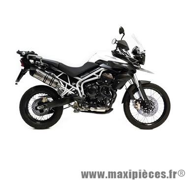 Pot d'échappement Leovince SBK LV One inox pour moto Triumph Tiger 800 '11