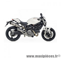 Pot d'échappement Leovince SBK LV One inox pour moto Ducati Monster 696-796-1100