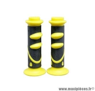 Paire de revêtements poignée speed noir / jaune *Prix Spécial !