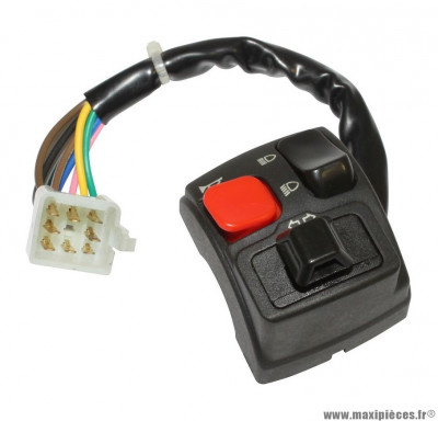 Commodo-commutateur gauche pour scooter 50 mbk booster après 2004, ng après 2000, stunt après 2000 / yamaha bws après 2004, bw bump après 2000, slider après 2000  * Prix spécial !