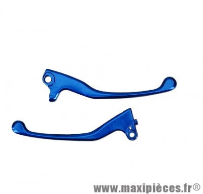 Paire de leviers bleu pour scooter 50 mbk ovetto * Déstockage !