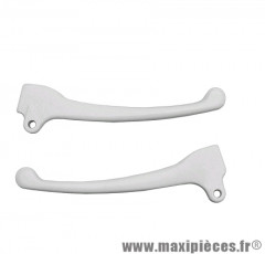 Paire de leviers blanc pour scooter 50 piaggio typhoon