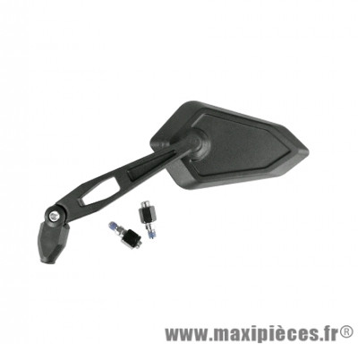 Rétroviseur plastique noir réversible m8 / m10 universel (homologué)