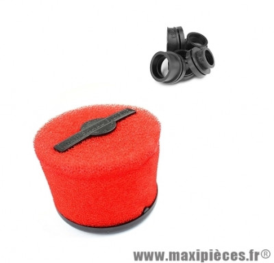 FILTRE A AIR MARCHALD POWER FILTER ROUGE L 95MM DIAMETRE: 46-62MM