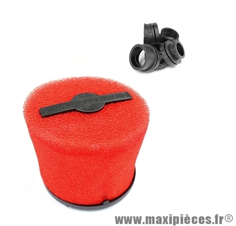 FILTRE A AIR MARCHALD POWER FILTER ROUGE L 105MM DIAMETRE: 28-43MM