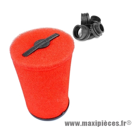 FILTRE A AIR MARCHALD POWER FILTER ROUGE L 170MM DIAMETRE: 46-62MM