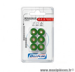 GALET / ROULEAU DE MARQUE DOPPLER 16X13 - 9,9 G. (X6) PEUGEOT / PIAGGIO * Déstockage !