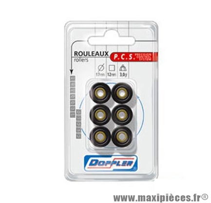 GALET / ROULEAU DE MARQUE DOPPLER 17X12 - 6,5G (X6) * Déstockage !