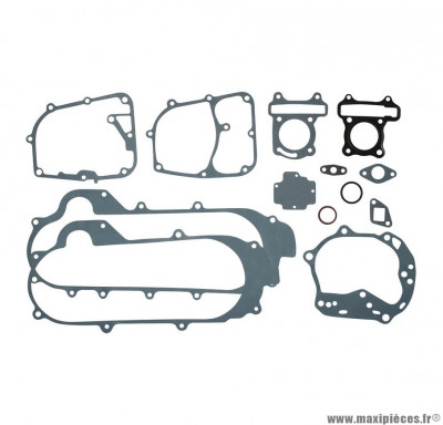 JOINT MOTEUR SCOOTER POUR: SCOOTER 50 CHINOIS 4T GY6, 139QMB 10+12 POUCES/PEUGEOT 50 KISBEE, V-CLIC/SYM 50 ORBIT 4T/BAOTIAN 50 BT49QT 4T/NORAUTO 50 RAZZO 4T (POCHETTE COMPLÈTE) (TYPE ORIGINE) * Prix spécial !