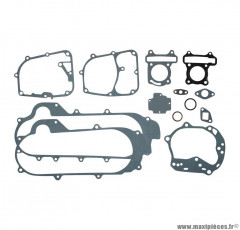 JOINT MOTEUR SCOOTER POUR: SCOOTER 50 CHINOIS 4T GY6, 139QMB 10+12 POUCES/PEUGEOT 50 KISBEE, V-CLIC/SYM 50 ORBIT 4T/BAOTIAN 50 BT49QT 4T/NORAUTO 50 RAZZO 4T (POCHETTE COMPLÈTE) (TYPE ORIGINE) * Prix spécial !