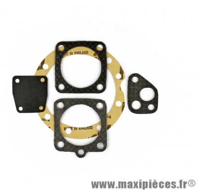 JOINT HAUT MOTEUR adaptable solex (POCHETTE DE 5 JOINTS) (JOINT DE CULASSE + JOINT CYLINDRE + JOINT CARTER + JOINT DE POT + MEMBRANE)