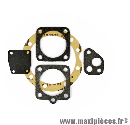 JOINT HAUT MOTEUR adaptable solex (POCHETTE DE 5 JOINTS) (JOINT DE CULASSE + JOINT CYLINDRE + JOINT CARTER + JOINT DE POT + MEMBRANE)