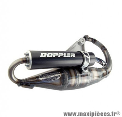 POT D'ECHAPPEMENT SCOOTER DE DOPPLER S3R EVOLUTION POUR: NITRO / AEROX / OVETTO / NEOS / MACH G SILENCIEUX NOIR