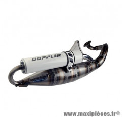 POT D'ECHAPPEMENT SCOOTER DE DOPPLER S3R EVOLUTION POUR: LUDIX / SPEEDFIGHT 34 AC / LC / KISBEE SIL. BLANC