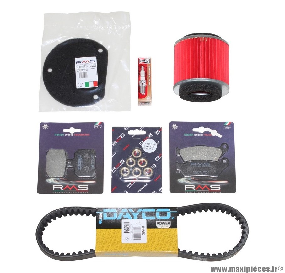 Kit entretien pour maxi scooter 125cc yamaha majesty / mbk skyliner 2006>2009