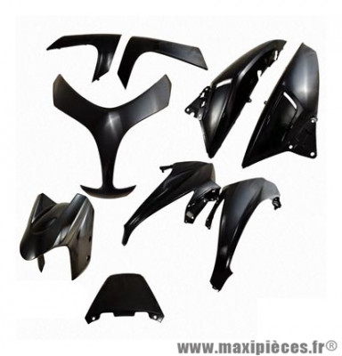 Kit carrosserie Tun'r (9 pièces) noir pour maxi scooter t-max 500 2008>2011