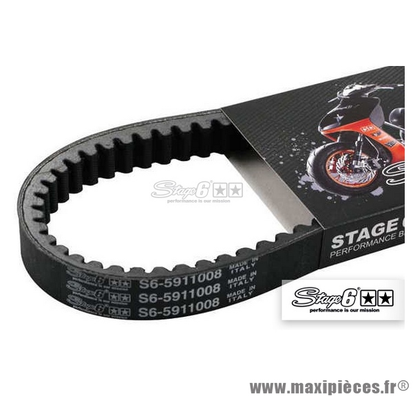 Courroie de transmission Maxi-Scooter Stage 6 Maxi Pro" pour Piaggio Vespa LX 125cc
