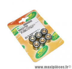 Galets x6 Top Perf de maxi-scooter 19x17 7,3g pour Piaggio 125 beverly, fly, liberty, mp3, yourban vespa lx et gts, x10, x9, x8, x7, x - evo