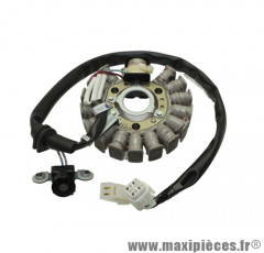 Stator allumage maxi-scooter Top Perf pour yamaha 125 majesty 1998>2009 / mbk 125 skyliner 1998>2009 (16 poles)