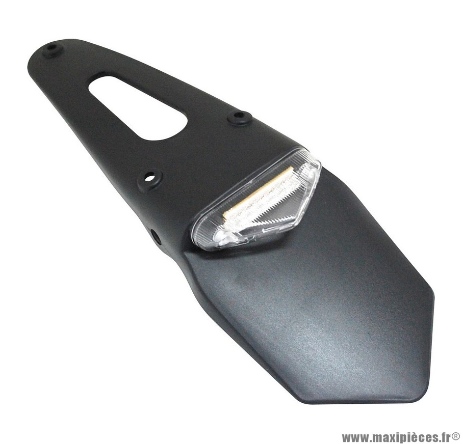 Support de plaque universel avec feu arrière à leds Replay éco transparent homologué CE