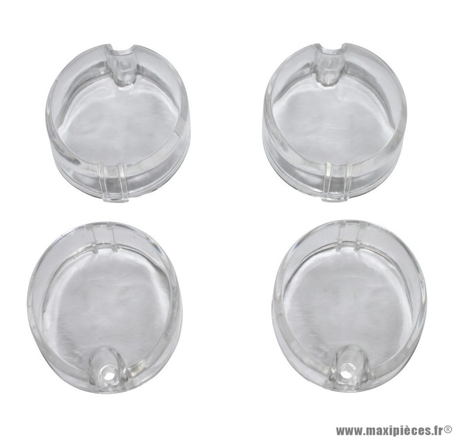 Cabochons clignotants x4 transparent pour 50 a boite derbi senda