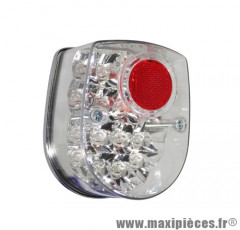 Feu arrière à leds blanc avec éclairage de plaque pour moto honda dax