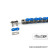 Chaîne renforcée HQ mécaboîte Stage 6 140 maillons D420, couleur bleu