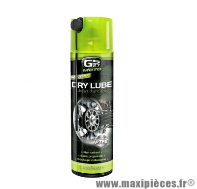 Lubrifiant chaîne GS27 dry lube pour moto (500ml)