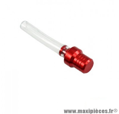 Bouchon mise a l'air libre / reniflard Tun'r alu cnc rouge pour moto / cross / quad / dirt