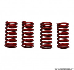 Ressorts embrayage renforcés x4 racing pour 50 a boite minarelli am6 / mbk x-power, x-limit / yamaha tzr, dtr / peugeot xps, xr6 / rieju rs1, smx / beta rr / aprilia rs