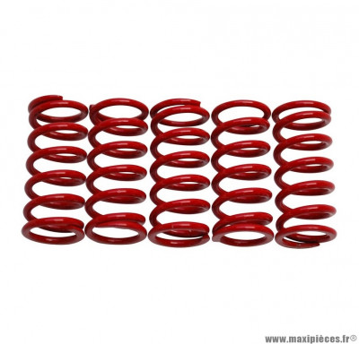 Ressorts embrayage renforcés x5 racing pour 50 a boite derbi senda, gpr / gilera smt, rcr