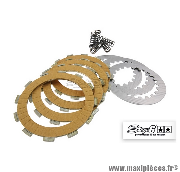 Disques d'embrayage carbone Stage 6 Racing" pour Derbi Euro 2 / Euro 3