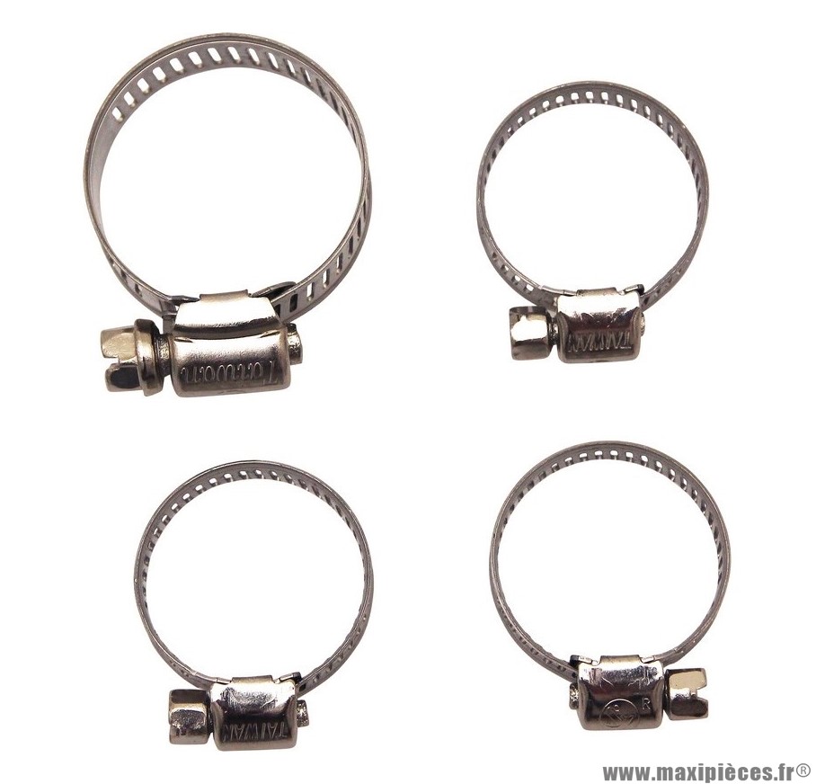 Colliers de durite de refroidissement x4 pour derbi senda, gpr / aprilia rs, rx / gilera 50 smt, rcr 2006> euro3