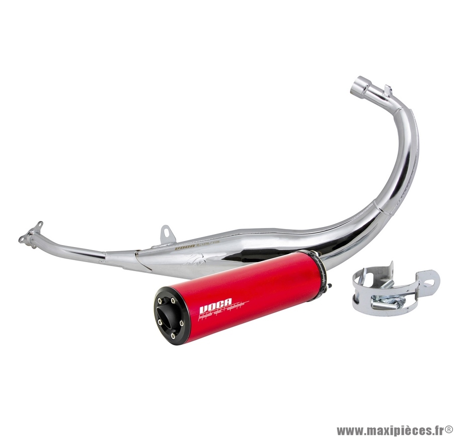 Pot d'échappement Voca Chromed pour 50 à boite derbi senda, gpr-aprilia rs4-gilera smt, rcr
