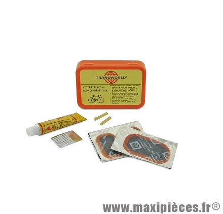 Kit réparation (rustines + tube dissolution) pour cyclomoteur * Prix spécial !
