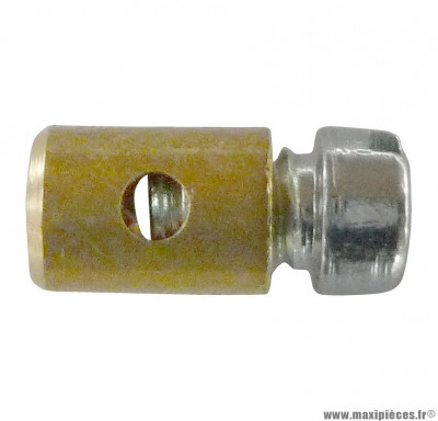 Serre cable de gaz cyclo (diamètre 4,0mm / diamètre cable 1,6mm / L.8mm) pour cyclomoteur piaggio ciao px