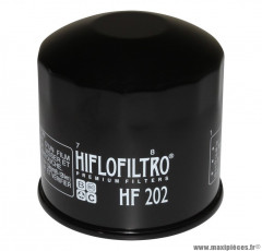 Filtre à huile Hiflofiltro HF202 VFR (80x80mm) pièce pour Moto : HONDA 750 CBX-F, VFR, VT-SHADOW, 800 VT-C, 1000
