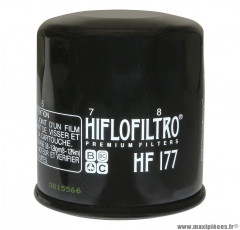 Filtre à huile Hiflofiltro HF177 (65x73mm) pièce pour Moto : BUELL 900 FIREBOLT, 1200 FIREBOLT, 1200 LIGHTNING