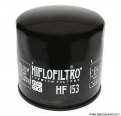 Filtre à huile Hiflofiltro HF153 (76x72mm) pièce pour Moto : DUCATI 600 MONSTER, 696 MONSTER, 796 HYPERMOTARD, 848 STREETFIGHTER, 1198 DIAVEL, 1200 MULTISTRADA