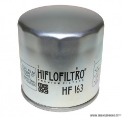 Filtre à huile Hiflofiltro HF163 (76x79mm) pièce pour Moto : BMW K75, K 100 LT, K 1200 GT, R 1100 S, R 1150 GS, R 850 RT