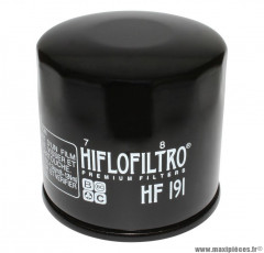 Filtre à huile Hiflofiltro HF191 (68x65mm) pièce pour Moto : TRIUMPH 600 DAYTONA, 800 BONNEVILLE, 955 TIGER, 955 SPEED-TRIPLE, PEUGEOT 400 METROPOLIS 2013>
