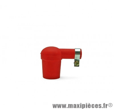 Capuchon bougie silicone rouge pièce pour Scooter, Mécaboite, Mobylette, Maxi Scooter, Moto, Quad