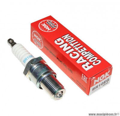 Bougie ngk br10eg (3830) pièce pour Scooter, Mécaboite, Mobylette, Maxi Scooter, Moto, Quad