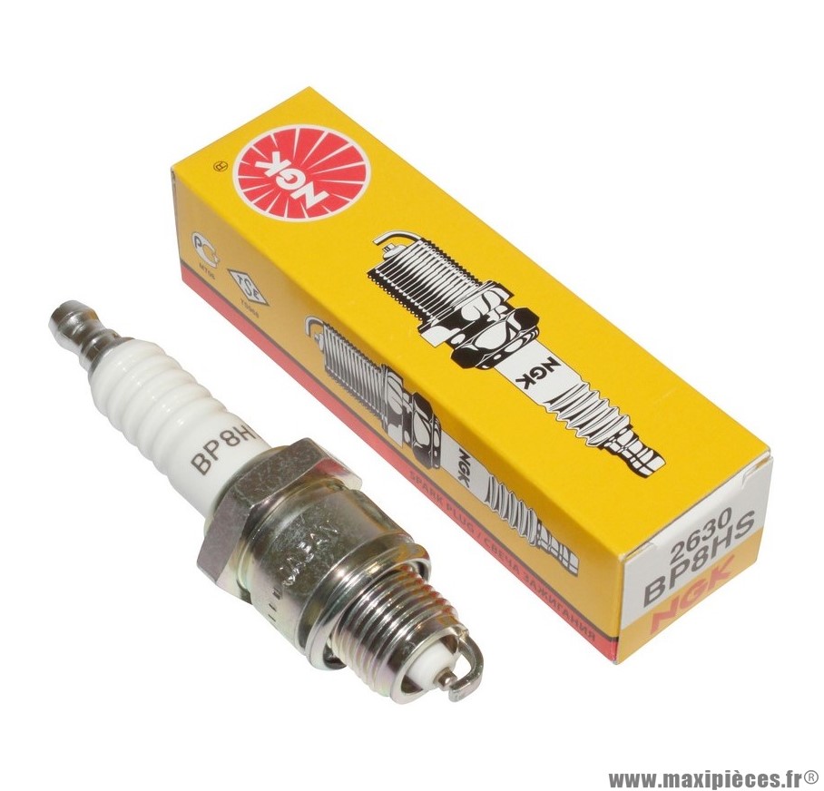 Bougie ngk bp8hs (2630) pièce pour Scooter, Mécaboite, Mobylette, Maxi Scooter, Moto, Quad
