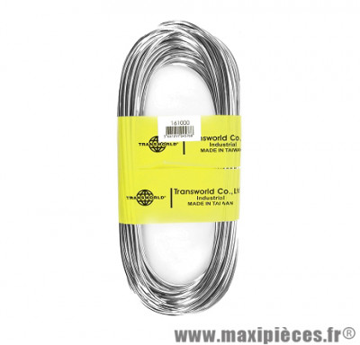 Gaine chrome Ø5mm rouleau de 25 metres Ø interieur 4mm
