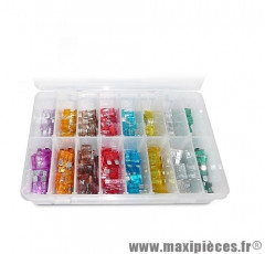 Coffret d'assortiment de 240 fusibles plats / micro fusibles