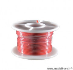 Rouleau de 25m de fil électrique section 0,75mm rouge