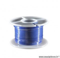 Rouleau de 25m de fil électrique section 0,75mm bleu