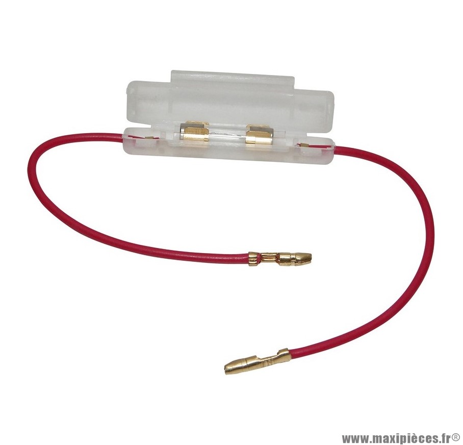 Porte fusible rond 15a -p2r- pièce pour Scooter, Mécaboite, Mobylette, Maxi Scooter, Moto, Quad